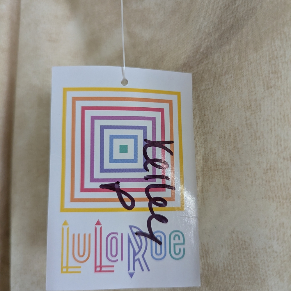 LuLaRoe Cami Set Cream and Purple Camisole Top - Picture 4 of 8
